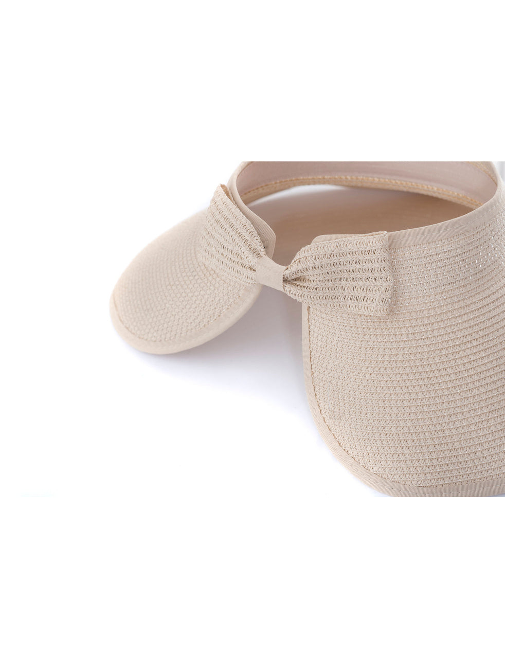 Bon Voyage Roll-Up Sun Visor - Cream