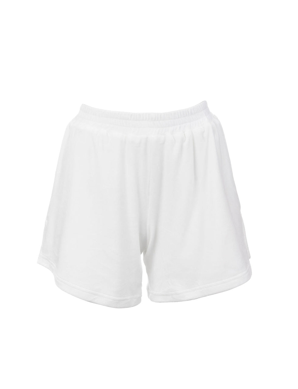 Dreamy Velour True White T-Shirt & Shorts Set