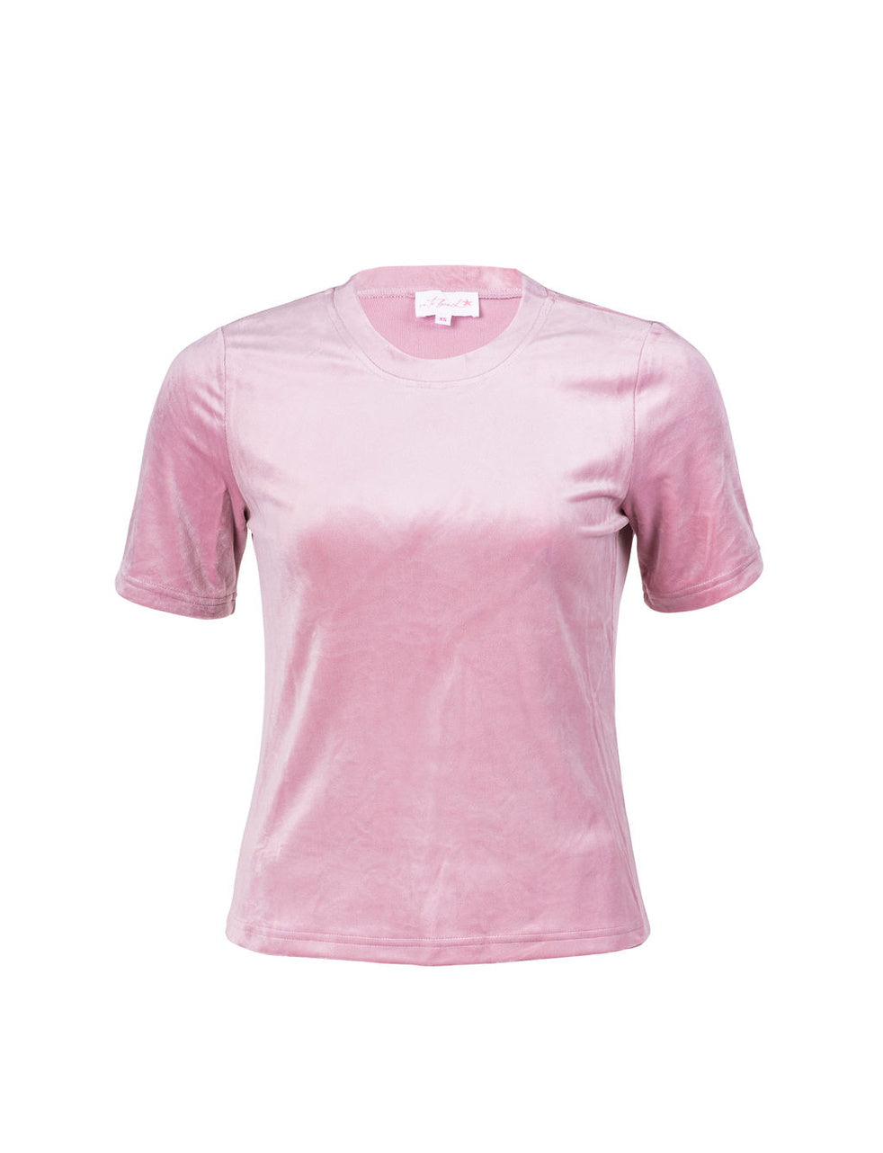 Fitted Velour Pantone Pink T-Shirt & Shorts Set