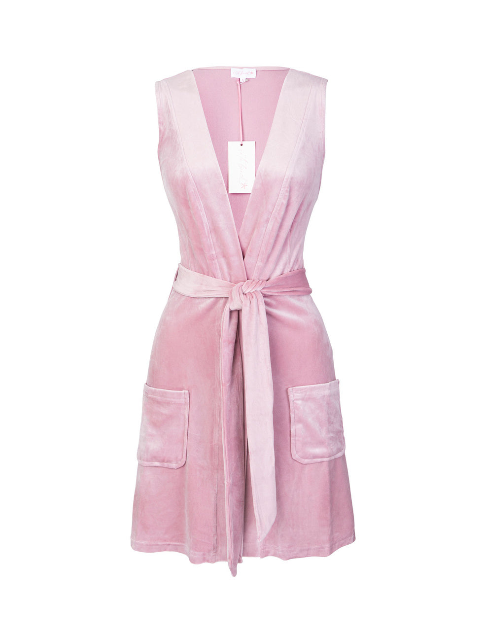 Lolita Pantone Pink Velour Tie Dress