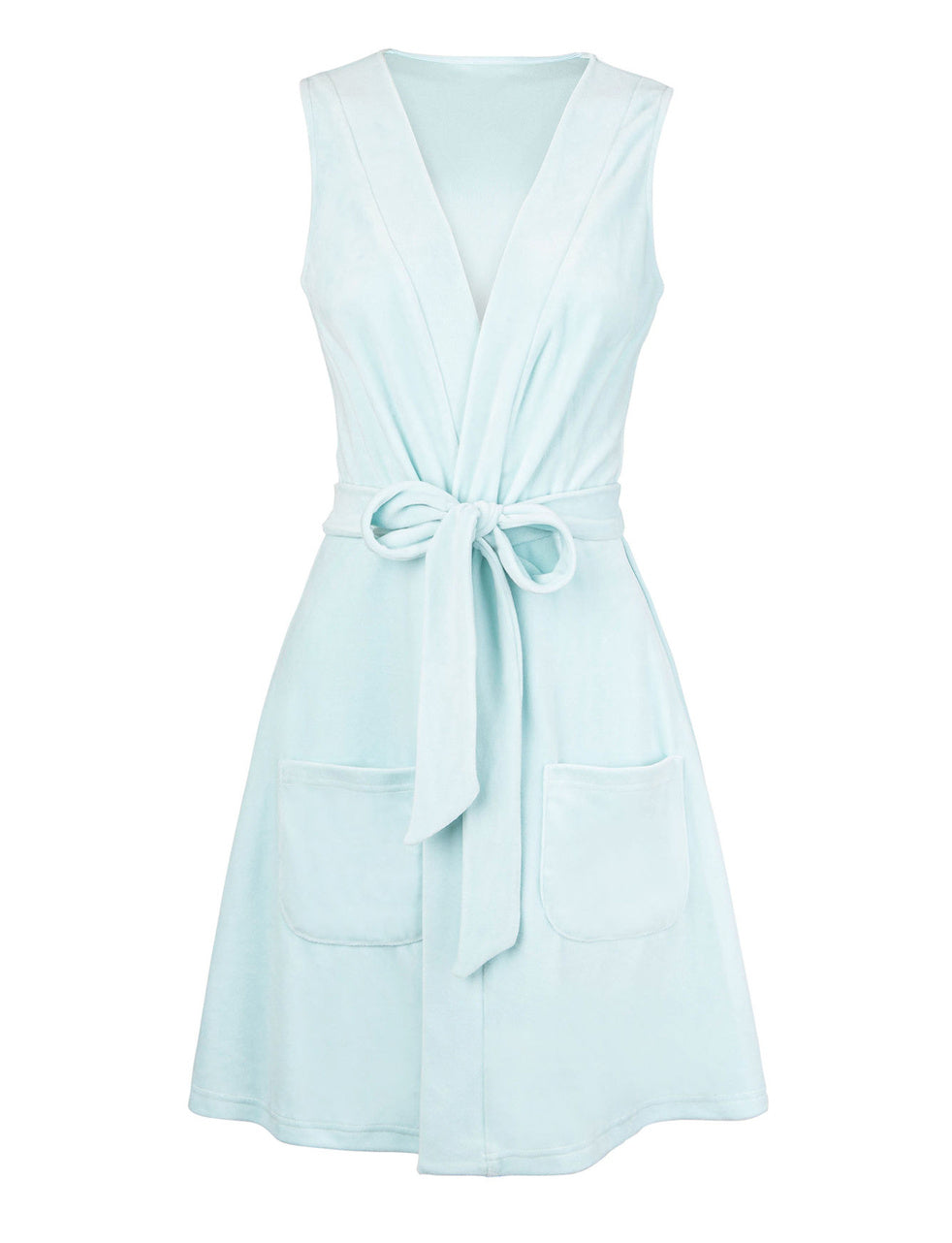 Lolita Powder Blue Velour Tie Dress