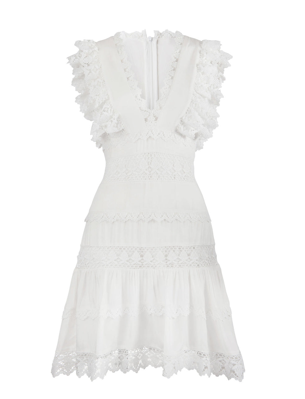 Polynesia White Embroidery Summer Dress