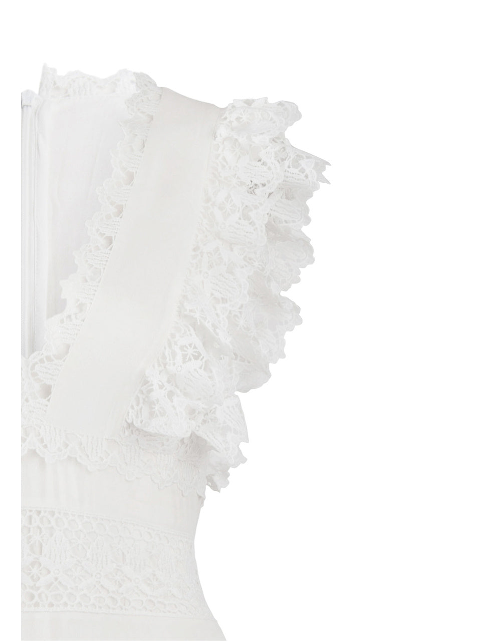 Polynesia White Embroidery Summer Dress