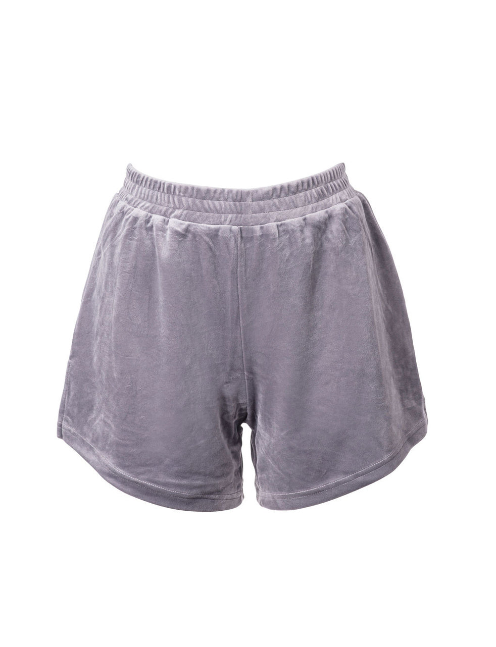 Soft Renee Velour Charcoal Grey Shirt & Shorts Set