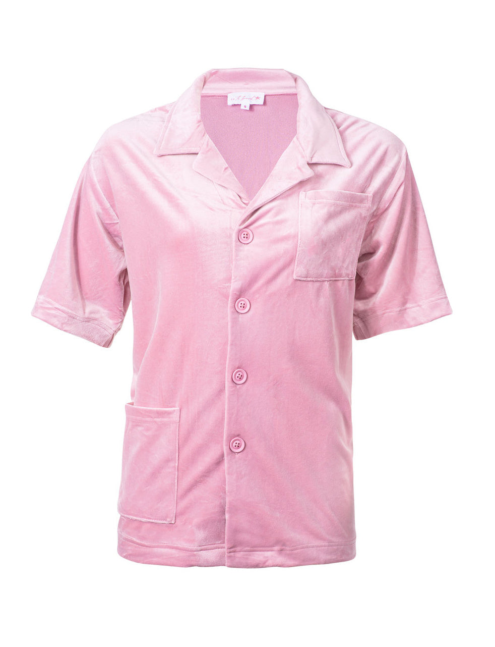 Soft Renee Velour Pantone Pink Shirt & Shorts Set