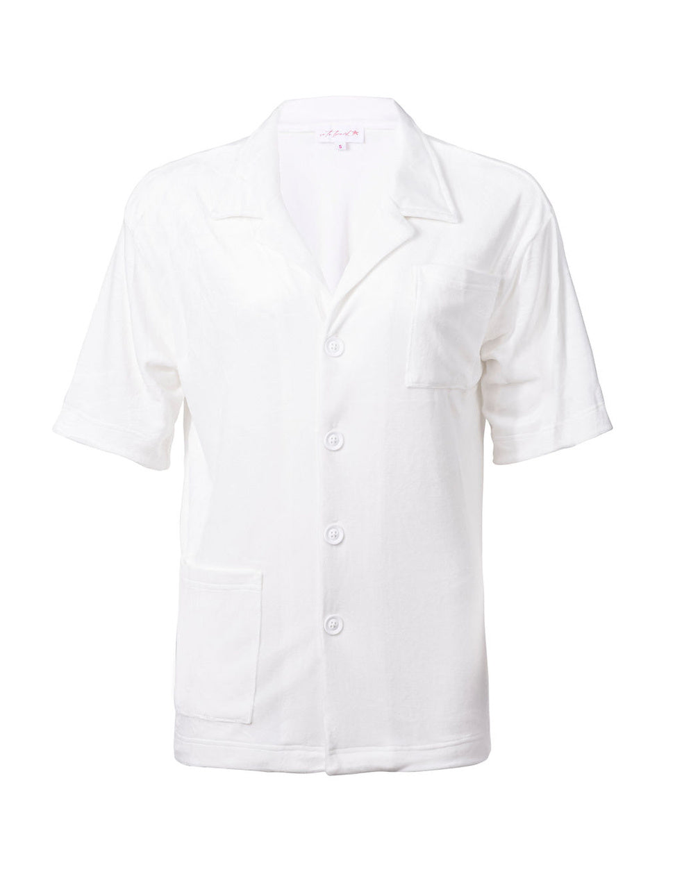 Soft Renee Velour True White Shirt & Shorts Set