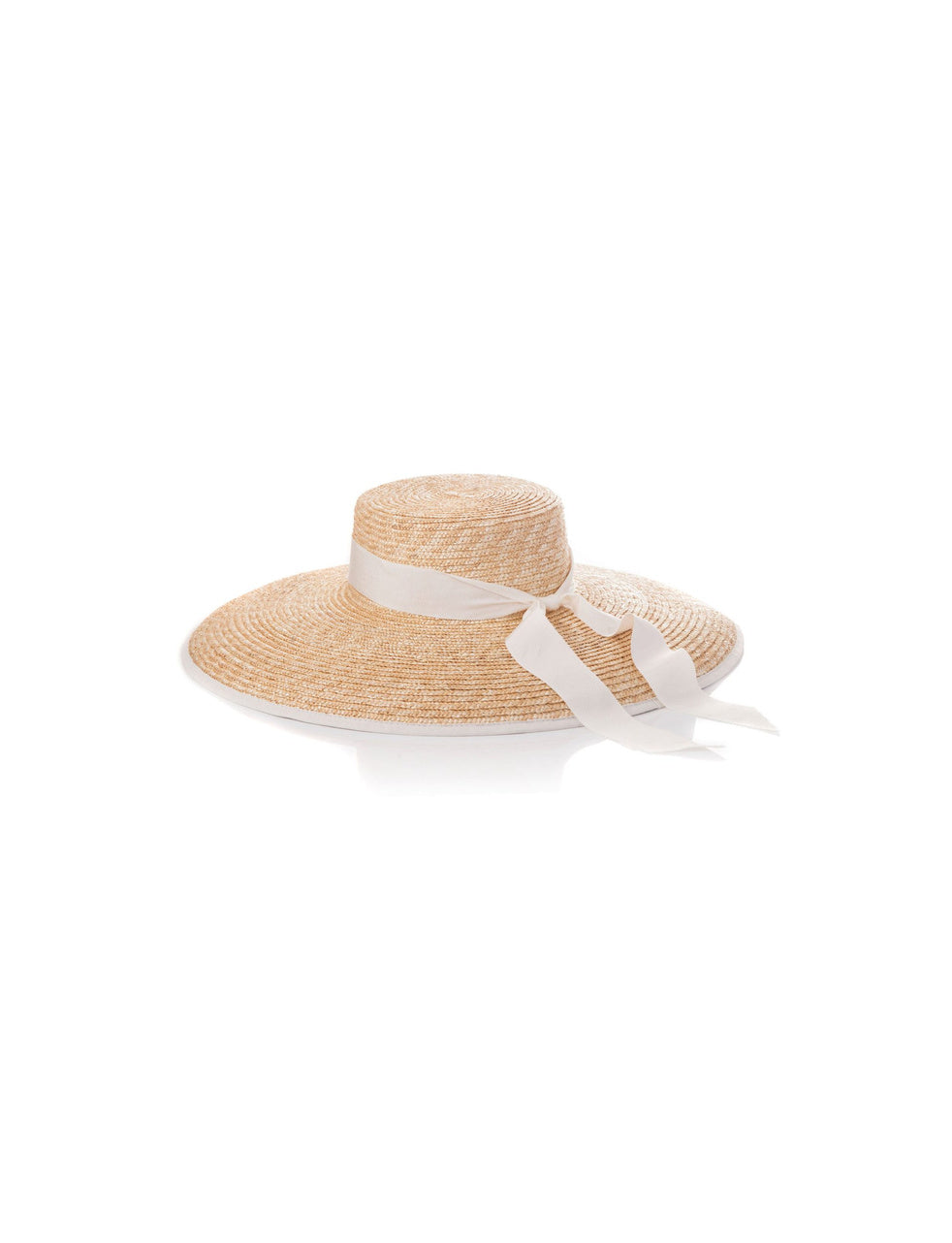 Viola Raffia & Cream Ribbon Sun Hat