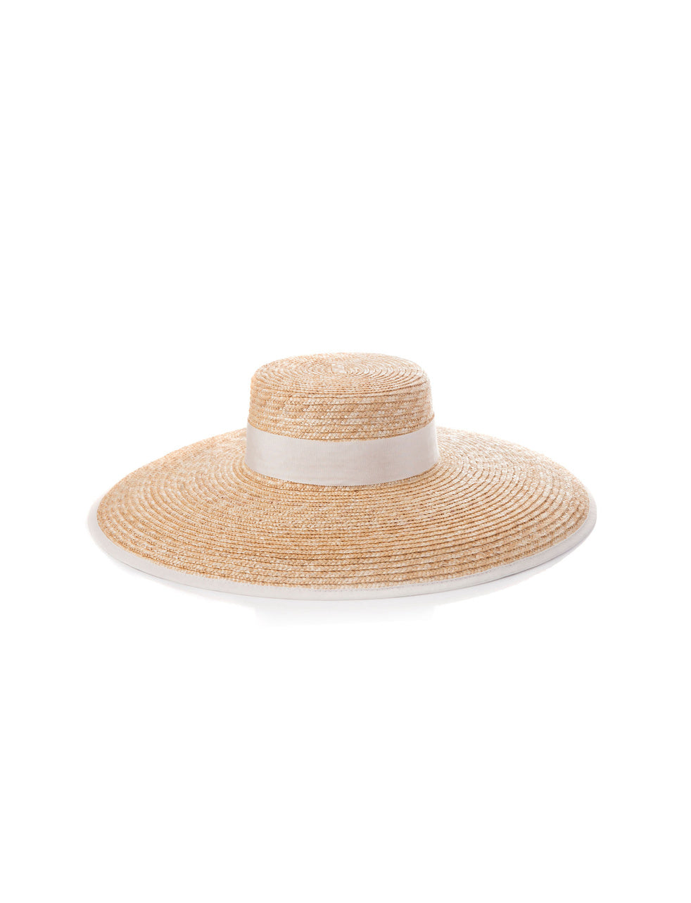 Viola Raffia & Cream Ribbon Sun Hat