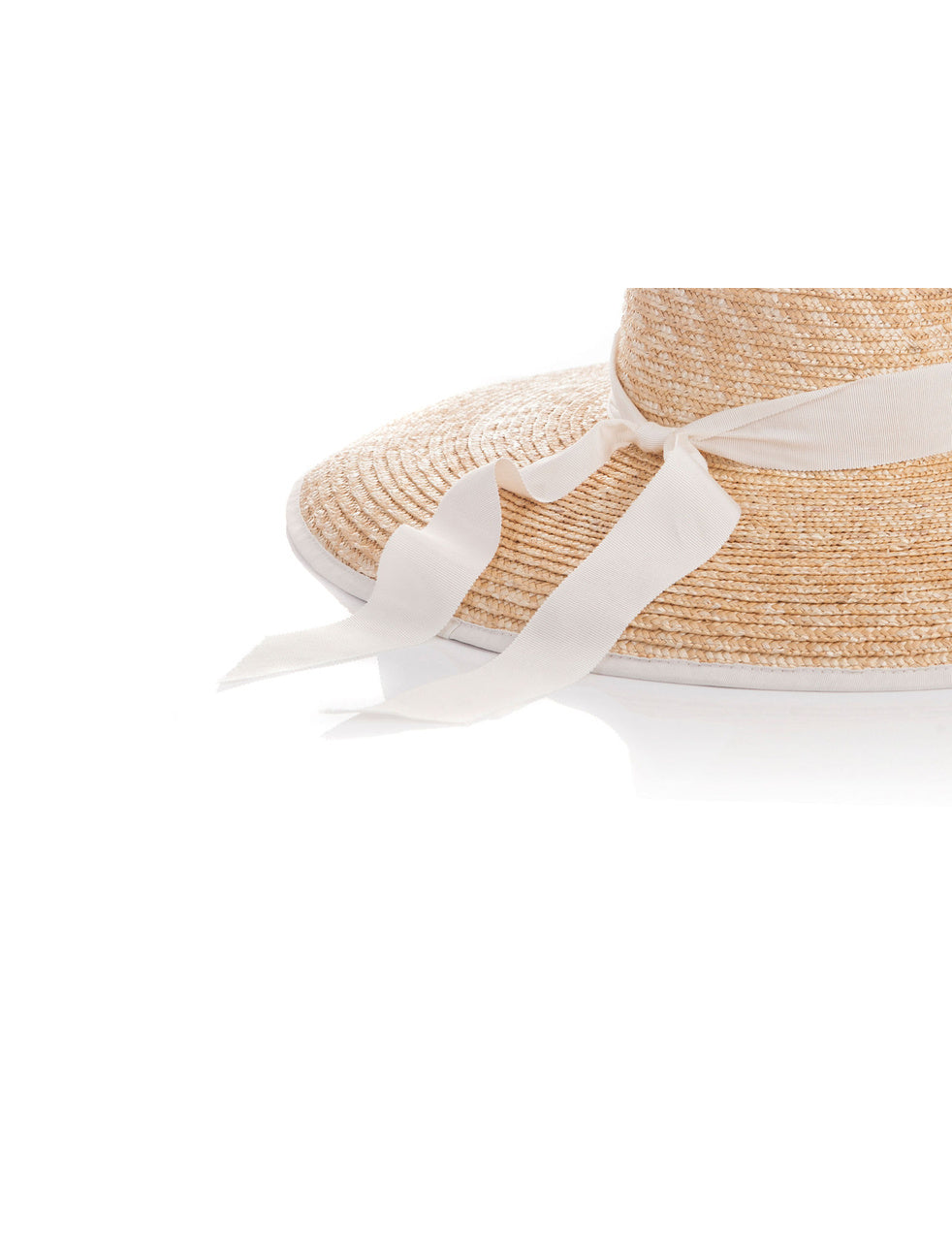 Viola Raffia & Cream Ribbon Sun Hat