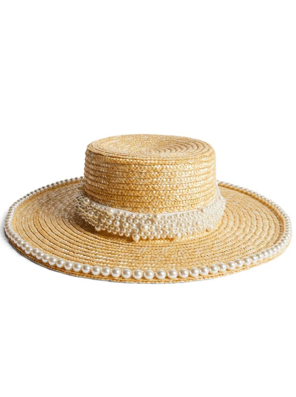 Capri Pearl Raffia Hat